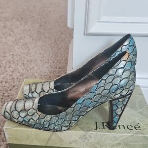 J.Renee Annalisa Turtle Print Heels